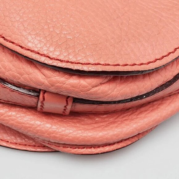 Chloe Pink Leather Marcie Mini Crossbody Bag - Picture 4 of 12